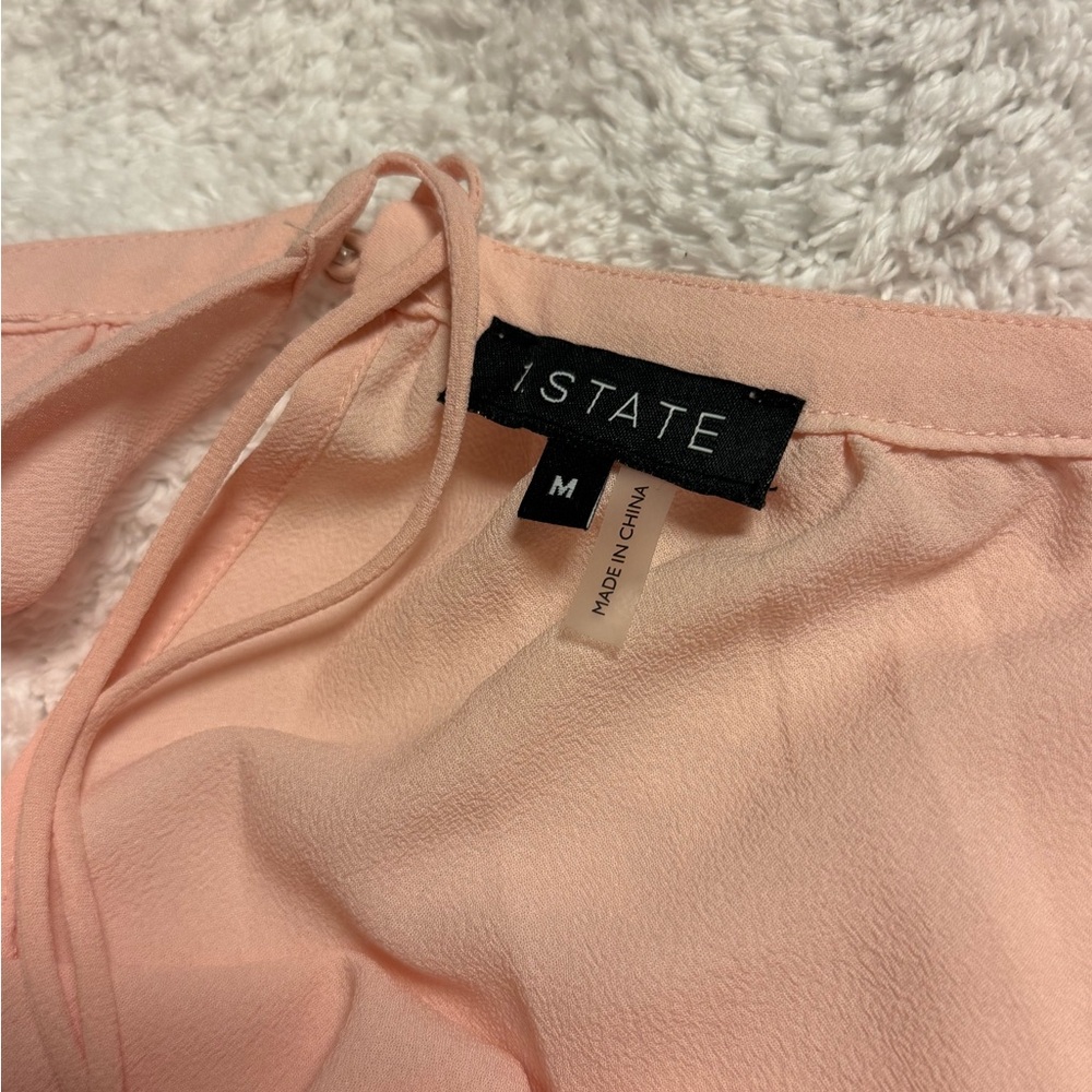 🤩HP🤩NWT LAST DAY to buy 1.STATE Blush Pink halter off shoulder blouse - sz M - Picture 5 of 9